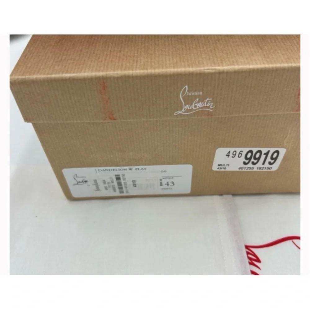 Christian Louboutin, dandy chick roses, satin loafers size 42made Italy